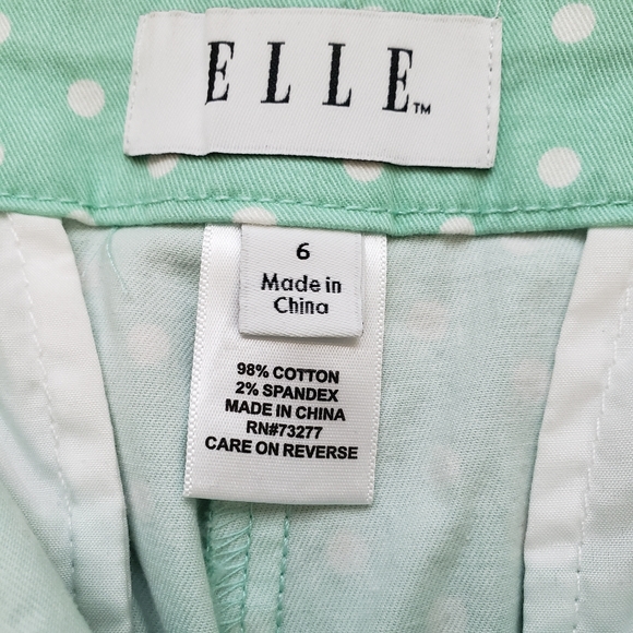 Mint Green Polka Dot Shorts - Picture 4 of 9